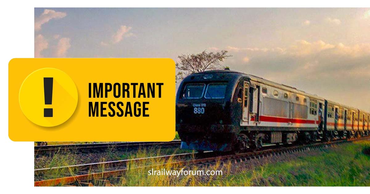 No Train Services Until Further Notice